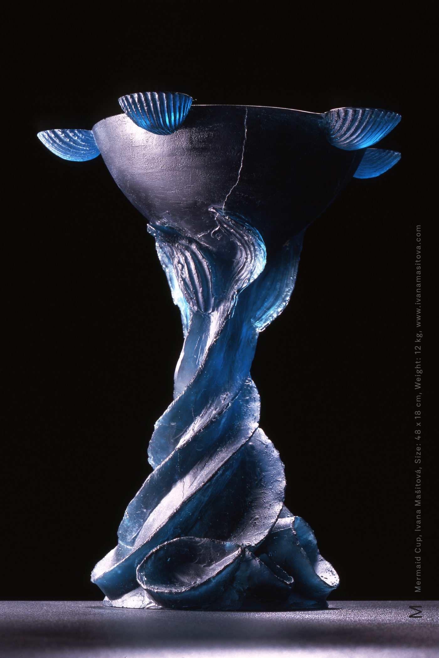 Pohar-morske-panny_Mermaid-Cup,48x18cm,12kg